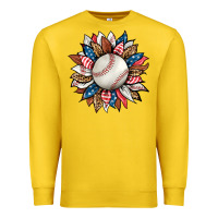 Lemon baseball sunflower Premium Sweatshirt - HRA Design Shop