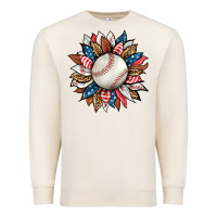 Sandshell baseball sunflower Premium Sweatshirt - HRA Design Shop