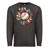 Smoke baseball sunflower Premium Sweatshirt - HRA Design Shop