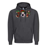 Smoke Christmas Joy Heifer Cow Zipper Hoodie - RanaPortraitStore