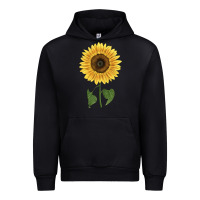 Black giganteus sunflower Urban Hoodie - LillyAllenDesigns