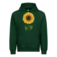Forest Green giganteus sunflower Urban Hoodie - LillyAllenDesigns
