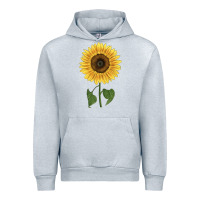Heather Grey giganteus sunflower Urban Hoodie - LillyAllenDesigns