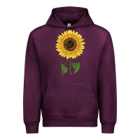 Mauve Wine giganteus sunflower Urban Hoodie - LillyAllenDesigns