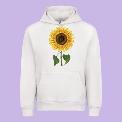 Giganteus Sunflower Urban Hoodie Designed By Lillyallendesigns
