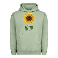 Pigment Oil Green giganteus sunflower Urban Hoodie - LillyAllenDesigns