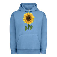 Pigment Pebble Blue giganteus sunflower Urban Hoodie - LillyAllenDesigns