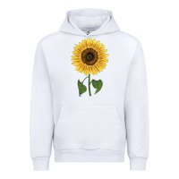 White giganteus sunflower Urban Hoodie - LillyAllenDesigns