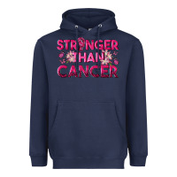 Navy Stronger Than Cancer Heavyweight Hoodie - texasbilliewilder