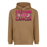 Toasted Coconut Stronger Than Cancer Heavyweight Hoodie - texasbilliewilder