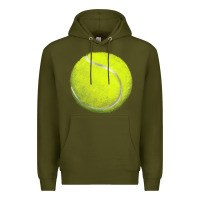 Army Green tennis bal Premium Hoodie - BarkalooDesign
