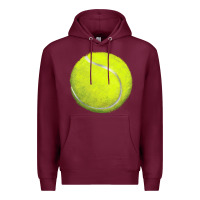 Burgundy tennis bal Premium Hoodie - BarkalooDesign