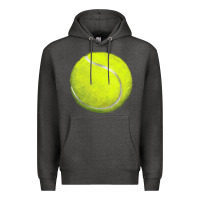Charcoal Heather tennis bal Premium Hoodie - BarkalooDesign