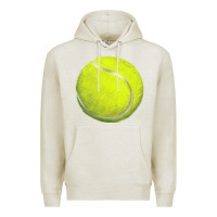 Oatmeal Heather tennis bal Premium Hoodie - BarkalooDesign