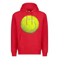Red tennis bal Premium Hoodie - BarkalooDesign
