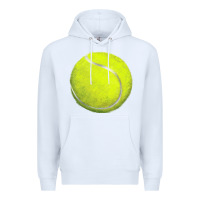 White tennis bal Premium Hoodie - BarkalooDesign