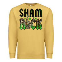 Antique Gold St. Patrick's shamrock Premium Sweatshirt - OliviaCreatesArt