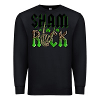 Black St. Patrick's shamrock Premium Sweatshirt - OliviaCreatesArt