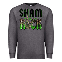 Charcoal Heather St. Patrick's shamrock Premium Sweatshirt - OliviaCreatesArt