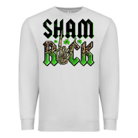 Dove Grey St. Patrick's shamrock Premium Sweatshirt - OliviaCreatesArt