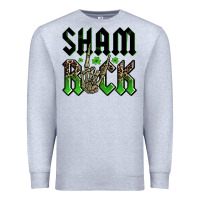 Heather Grey St. Patrick's shamrock Premium Sweatshirt - OliviaCreatesArt