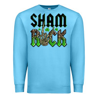 Ocean Blue St. Patrick's shamrock Premium Sweatshirt - OliviaCreatesArt