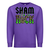 Purple St. Patrick's shamrock Premium Sweatshirt - OliviaCreatesArt