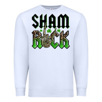 White St. Patrick's shamrock Premium Sweatshirt - OliviaCreatesArt