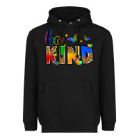 Black be kind Heavyweight Hoodie - Zillion Design Studio
