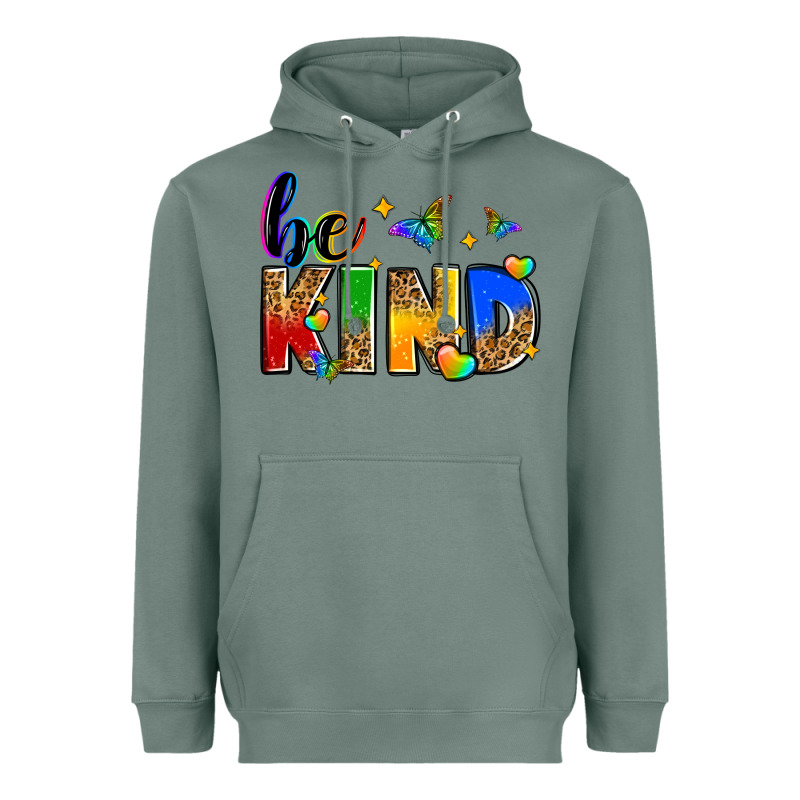 Be Kind Heavyweight Hoodie by Zillion Design Studio | Teevron