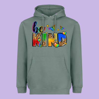 Be Kind Heavyweight Hoodie Designed By Zillion Design Studio
