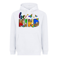 White be kind Heavyweight Hoodie - Zillion Design Studio