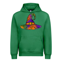 Emerald Spider Web Witch Hat Urban Hoodie - Jasminsmagicworld