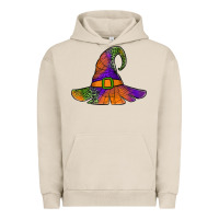 Pigment French Oak Spider Web Witch Hat Urban Hoodie - Jasminsmagicworld
