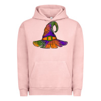 Pigment Salmon Spider Web Witch Hat Urban Hoodie - Jasminsmagicworld