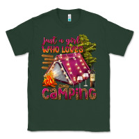 Sports Green just a girl who loves camping Classic Tee - texasbilliewilder