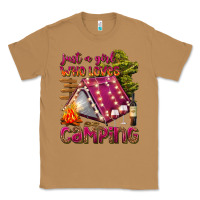 Toasted Coconut just a girl who loves camping Classic Tee - texasbilliewilder