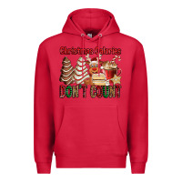 Cardinal Christmas Calories don't count Christmas tree cake Premium Hoodie - Jasminsmagicworld