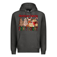 Charcoal Heather Christmas Calories don't count Christmas tree cake Premium Hoodie - Jasminsmagicworld