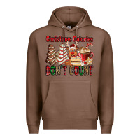 Chestnut Christmas Calories don't count Christmas tree cake Premium Hoodie - Jasminsmagicworld