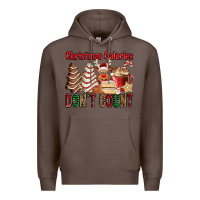 Coffee Christmas Calories don't count Christmas tree cake Premium Hoodie - Jasminsmagicworld