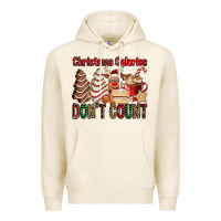 Tofu Christmas Calories don't count Christmas tree cake Premium Hoodie - Jasminsmagicworld