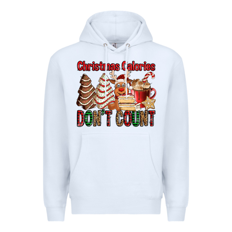Christmas Calories Don't Count Christmas Tree Cake Premium Hoodie by Jasminsmagicworld | Teevron