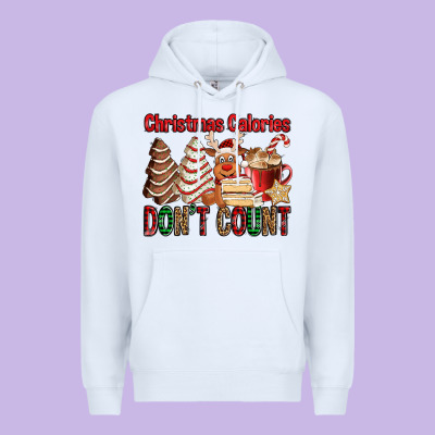 Christmas Calories Don't Count Christmas Tree Cake Premium Hoodie Designed By Jasminsmagicworld