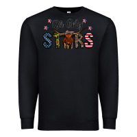 Black oh my stars Premium Sweatshirt - CowhideDigitalArt