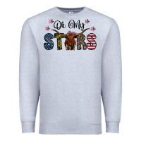 Heather Grey oh my stars Premium Sweatshirt - CowhideDigitalArt