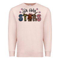 Pale Pink oh my stars Premium Sweatshirt - CowhideDigitalArt