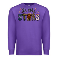 Purple oh my stars Premium Sweatshirt - CowhideDigitalArt