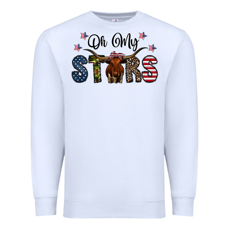 Oh My Stars Premium Sweatshirt by CowhideDigitalArt | Teevron