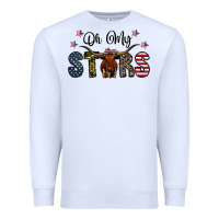 White oh my stars Premium Sweatshirt - CowhideDigitalArt